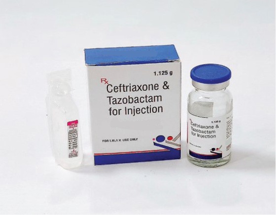 Ceftriaxone and tazobactam 